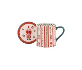 Cath Kidston - Nutcracker Stripe Mollie Mug &amp; Coaster