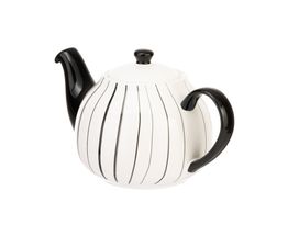 Siip - Vertical Stripe 6 Cup Teapot Grey