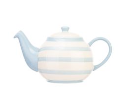 Siip - Wide Horizontal Stripe 6 Cup Teapot Blue