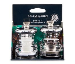 Cole &amp; Mason - Button Salt &amp; Pepper Mill Set