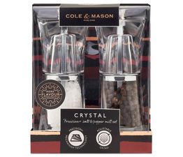 Cole &amp; Mason Crystal Acrylic Salt &amp; Pepper Mill Set