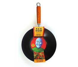 Ken Hom - Classic 27cm Carbon Steel Non Stick Wok