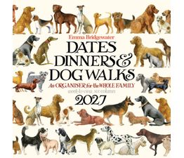 Otter House - Emma Bridgewater Dates Dinners &amp; Dog Walks WT Planner Wall Calendar 2027