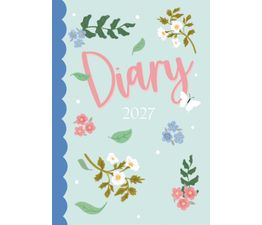 Otter House - Fashion Diary Scallop Floral A6 Diary 2027