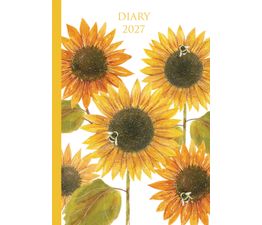 Otter House - Fashion Diary Sunflowers A6 Diary 2027