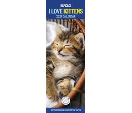 Otter House - Kittens I Love RSPCA Slim Calendar 2027