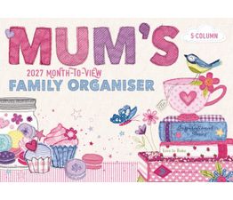Otter House - Mums Fabric &amp; Buttons MTV Planner A4 Calendar 2027