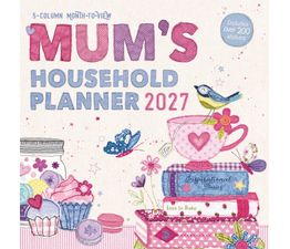 Otter House - Mums Fabric Househol Planner Wall Calendar 2027