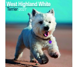 Otter House - West Highland White Terrier Wall Calendar 2027