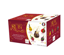Abtey - Ruby Collection Dark Chocolate filled with Fruit Liqueur
