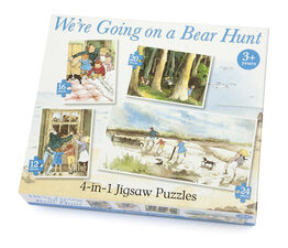 University Games - Bear Hunt  4 in 1 Puzzles - 4425