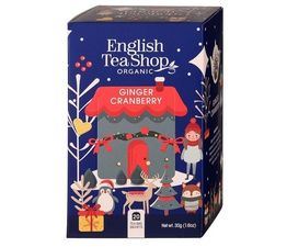 English Tea Shop Organic - Ginger Cranberry 20 Tea Bag Sachets