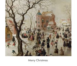 Avercamp A Winter Scene Christmas Card