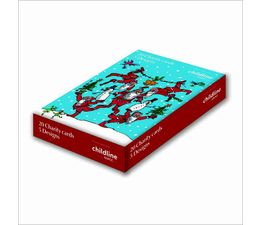 Balancing Santa Box of Christmas Cards