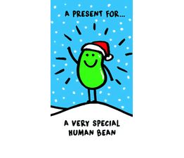 Bean Waving Christmas Card