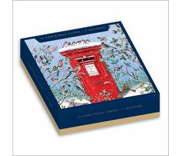 Birds On Postbox Box of Christmas Cards