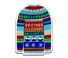 Brother Christmas Jumper Christmas Card
