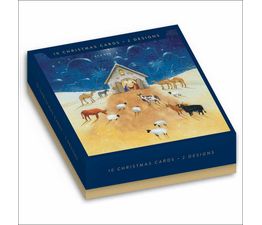Cattle Coming To See Jesus Box of Christmas Cards