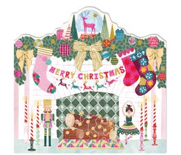 Christmas Fireplace Christmas Card
