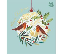 Christmas Robins Christmas Card