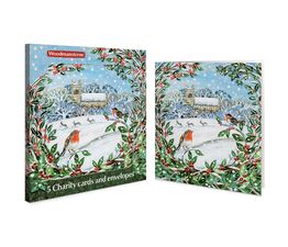 Church and Robins Charity Pack of Christmas Cards
