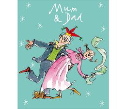 Mum &amp; Dad Couple Dancing Christmas Card
