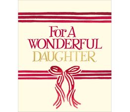 Wonderful Daughter Christmas Card