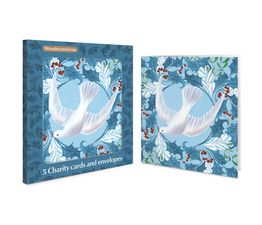 Dove and Foliage Charity Pack of Christmas Cards