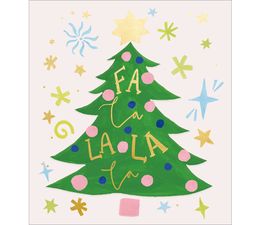 Fa La La Christmas Card