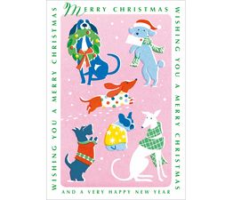 Festive Dogs Christmas Card