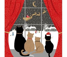 Festive Felines Christmas Card