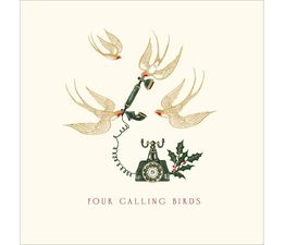 Four Calling Birds Christmas Card