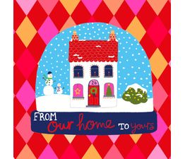 From Our Home To Yours Snowglobe Christmas Card