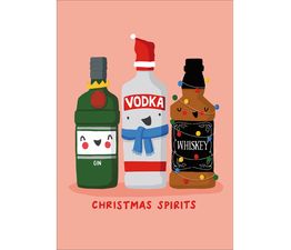 Gold Frankincense and Merlot Christmas Card