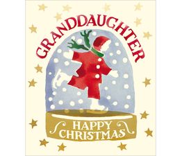 Granddaughter Skating Christmas Card