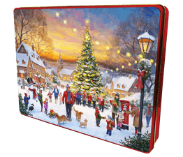 Grandma Wild's - Embossed Christmas Village Tin