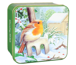 Grandma Wild's - Embossed Robin Garden Fork Tin