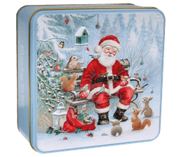 Grandma Wild's - Embossed Santa Woodland Tin