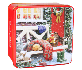 Grandma Wild's - Embossed Winter Garden Dog Tin