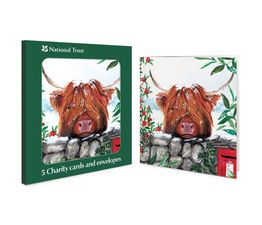 Highland Cow Charity Pack of Christmas Cards