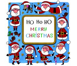 Ho Ho Ho Merry Christmas Santa's Christmas Card