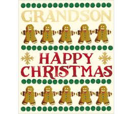 Grandson Just One More Please Christmas Card