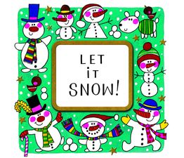 Let It Snow! Snowmen Christmas Card
