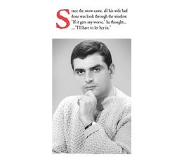 Man In A Knitted Jumper Christmas Card