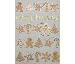 Merry Christmas Gingerbread Christmas Card