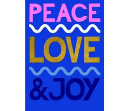Peace Love &amp; Joy Christmas Card