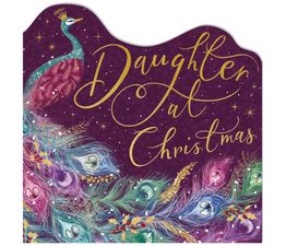 Daughter Peacock Christmas Card