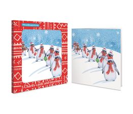 Penguins in the Snow Charity Pack of Christmas Cards