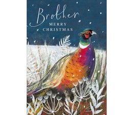 Brother Pheasant Christmas Card