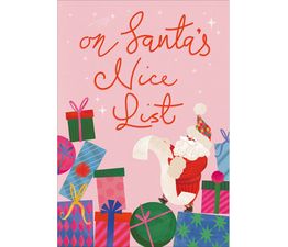 Santa's Nice List Christmas Card